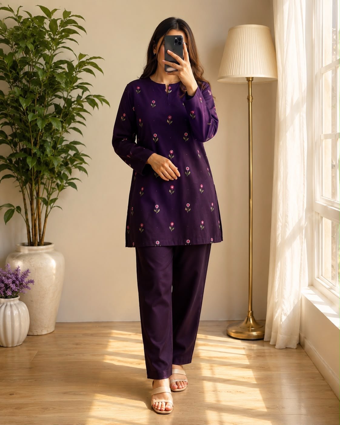 Deep Purple-Soft Wool 2pc