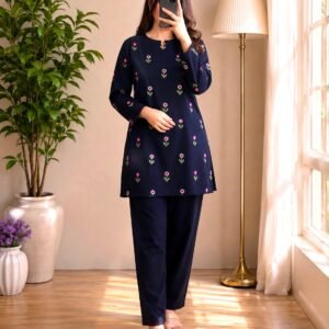 Soft Wool-Navy Blue 2pc