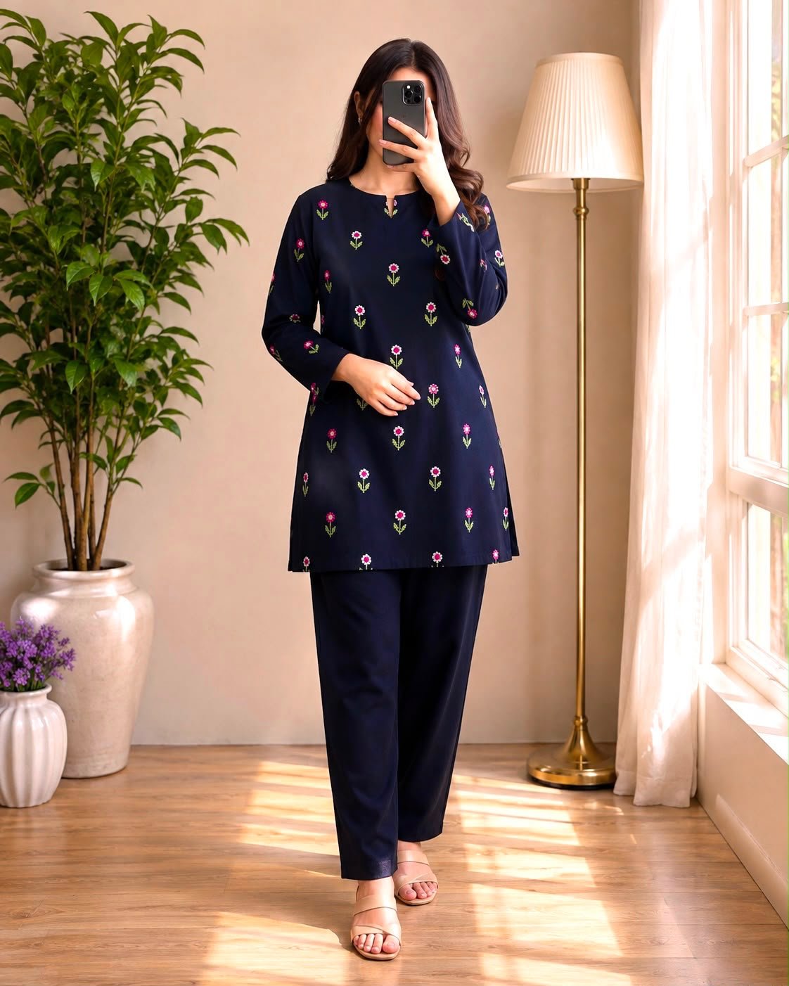 Soft Wool-Navy Blue 2pc