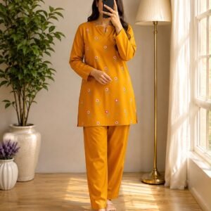 Mustard Yellow-Soft Wool 2pc